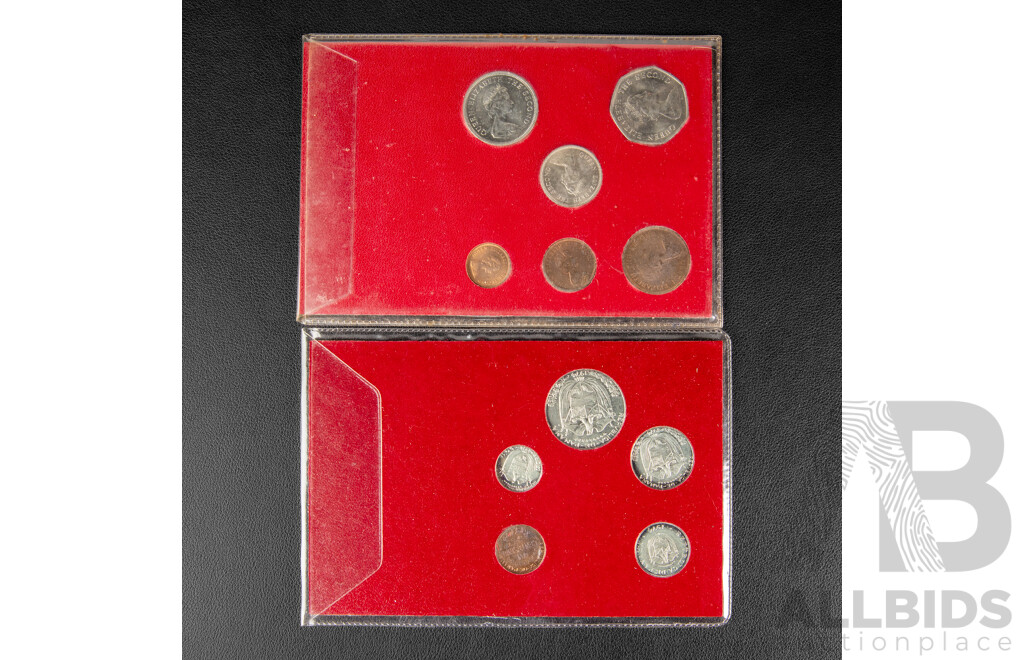 Four UNC Coin Sets Including Netherlands 1982, Panama 1974, Iceland 1981 Jersey Decimal Set