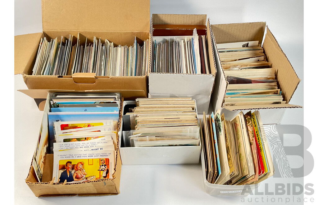 Collection of Antique and Vintage International Post Cards Including Many Australian, Philippines, United Kingdom, New Zealand, Rome, China, Thailand, Greece, USA and More
