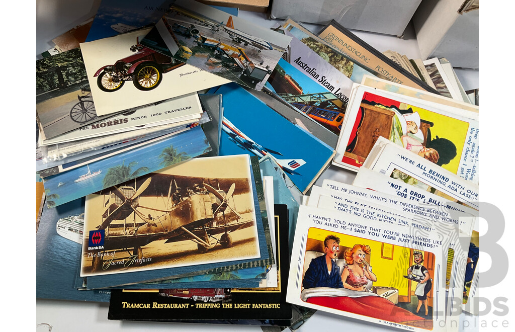 Collection of Antique and Vintage International Post Cards Including Many Australian, Philippines, United Kingdom, New Zealand, Rome, China, Thailand, Greece, USA and More
