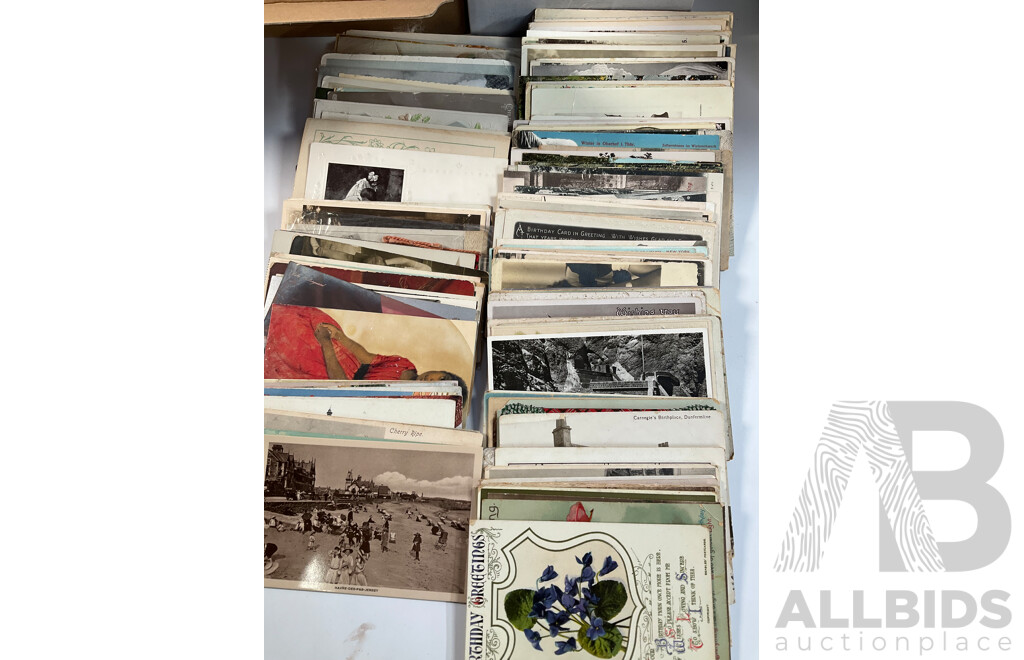 Collection of Antique and Vintage International Post Cards Including Many Australian, Philippines, United Kingdom, New Zealand, Rome, China, Thailand, Greece, USA and More