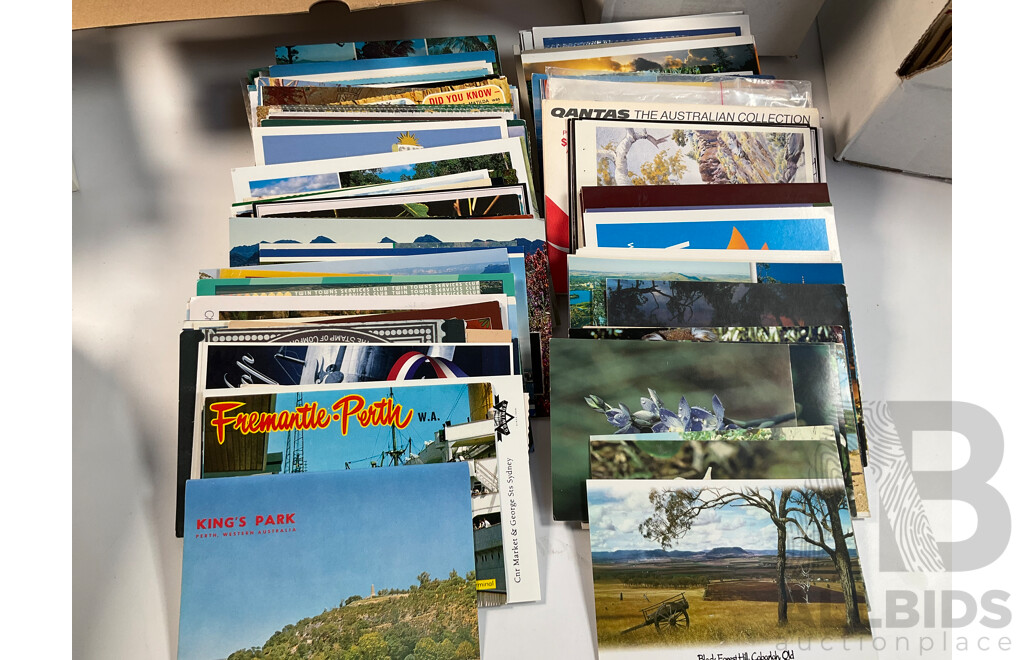 Collection of Antique and Vintage International Post Cards Including Many Australian, Philippines, United Kingdom, New Zealand, Rome, China, Thailand, Greece, USA and More