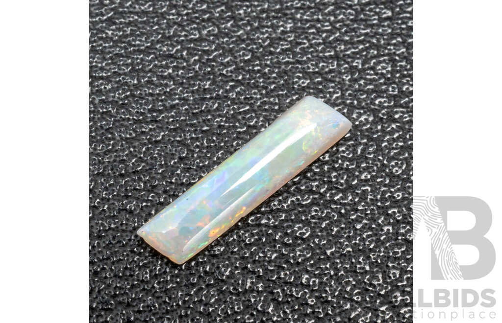 0.60ct Rectangle Cut Lightning Ridge Opal
