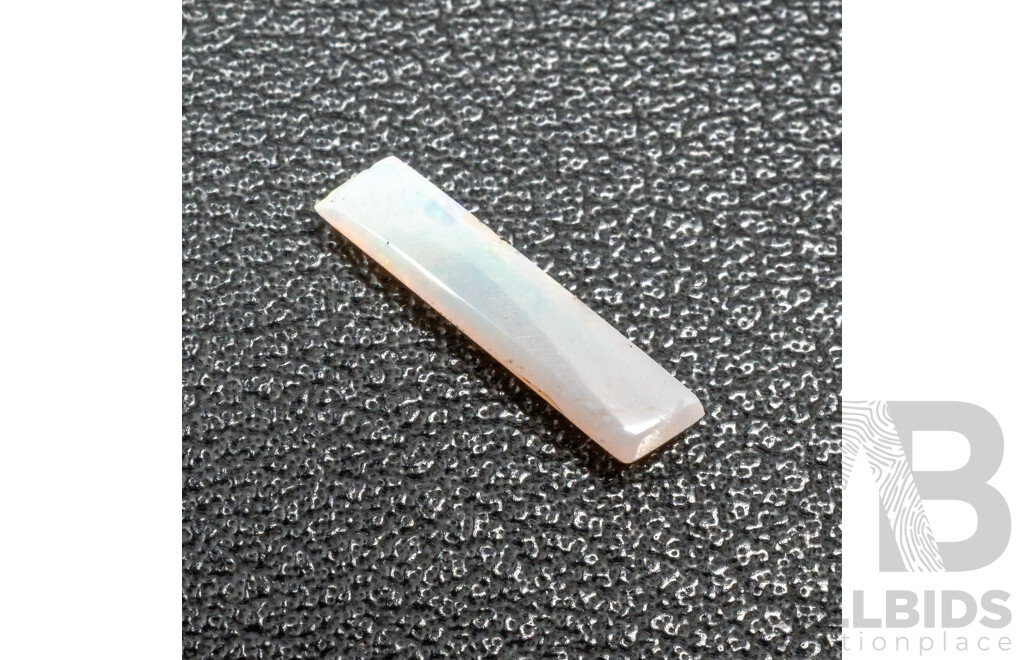 0.60ct Rectangle Cut Lightning Ridge Opal