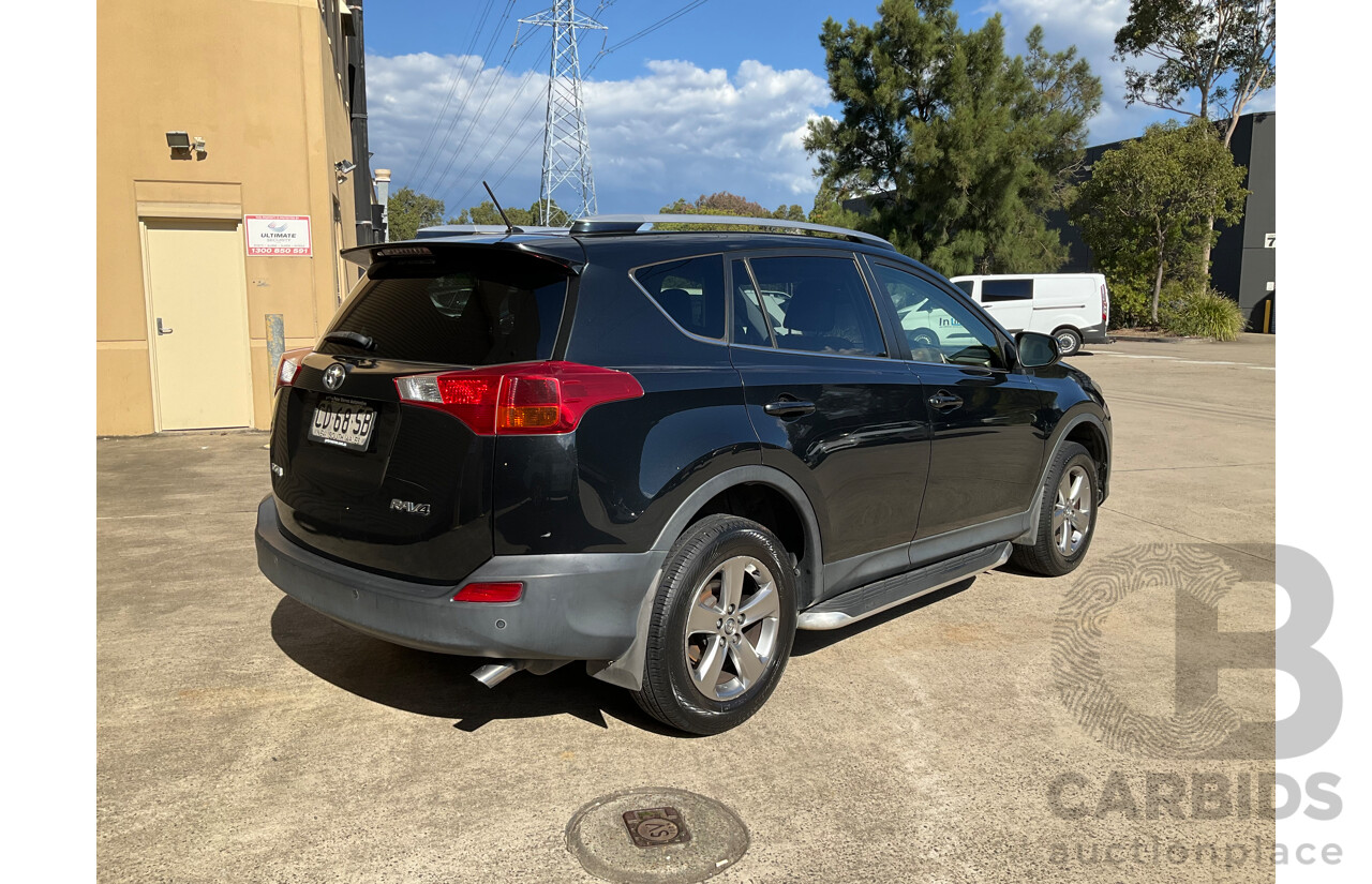 4/2015 Toyota RAV4 GXL (FWD) ZSA42R MY14 Upgrade 4d Wagon Black 2.0L