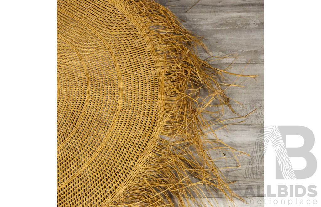 Artists Unknown, (20th Century, Indigenous-Australian), Vintage Hand Woven Pandanus Mat with Natural Dye, 130 x 120 cm (approx)