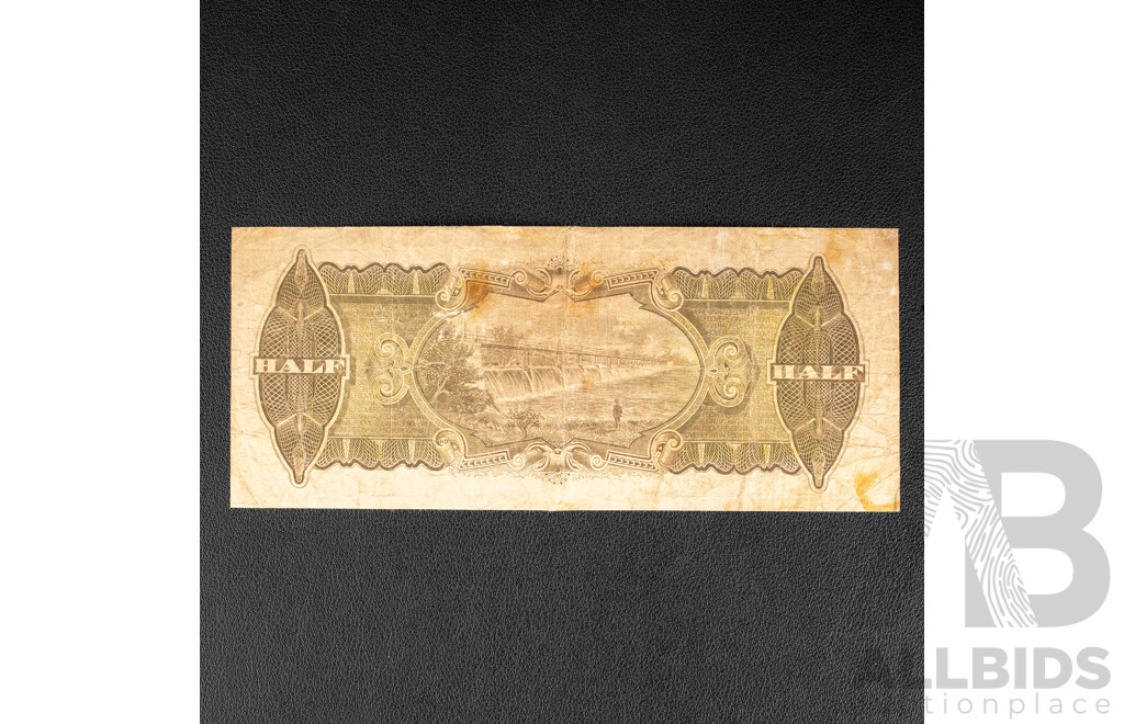 Australian 1928 Half Sovereign Note, R07 Riddle/Heathershaw B12 327952