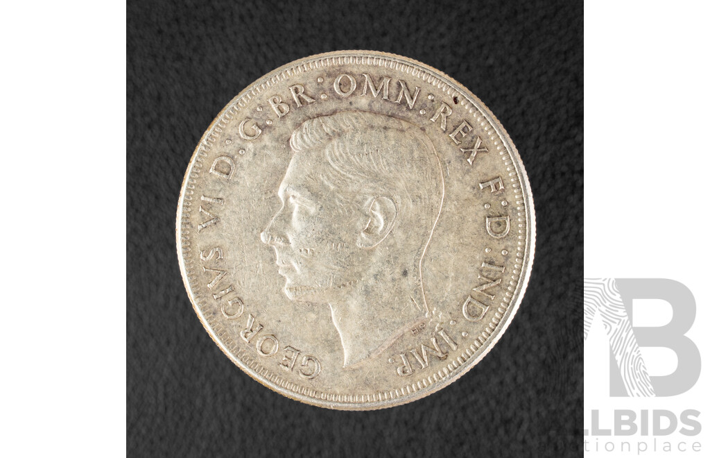 Australian 1937 KGVI Silver Crown .925