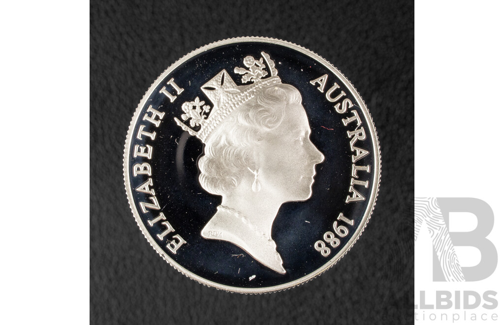 Australian 1988 Silver Ten Dollar Proof Coin, Bicentennial .925