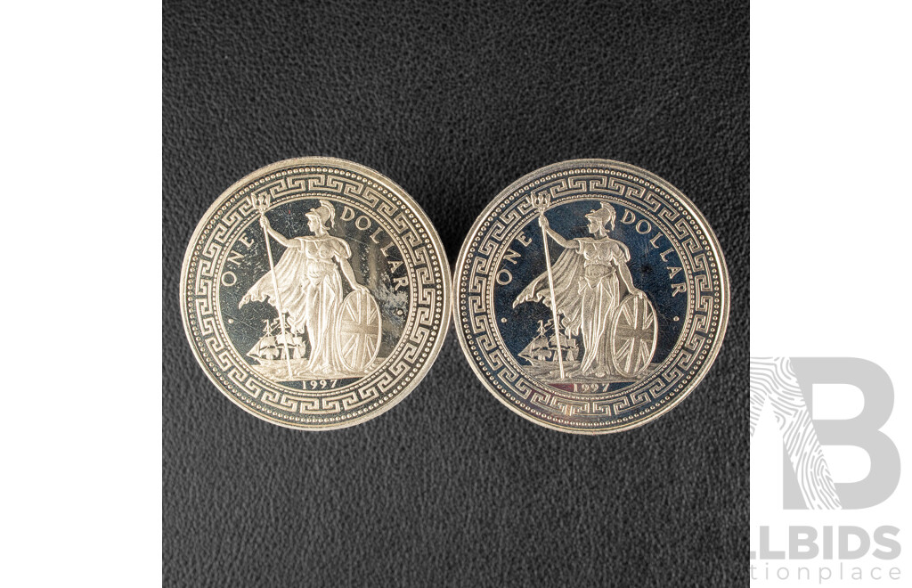 British Royal Mint 1997 Trade Dollar Set - Hong Kong Returns to China