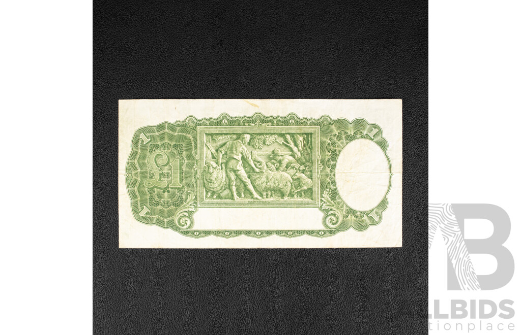 Australian 1949 One Pound Note, Coombs/Watt R31, I91 245084