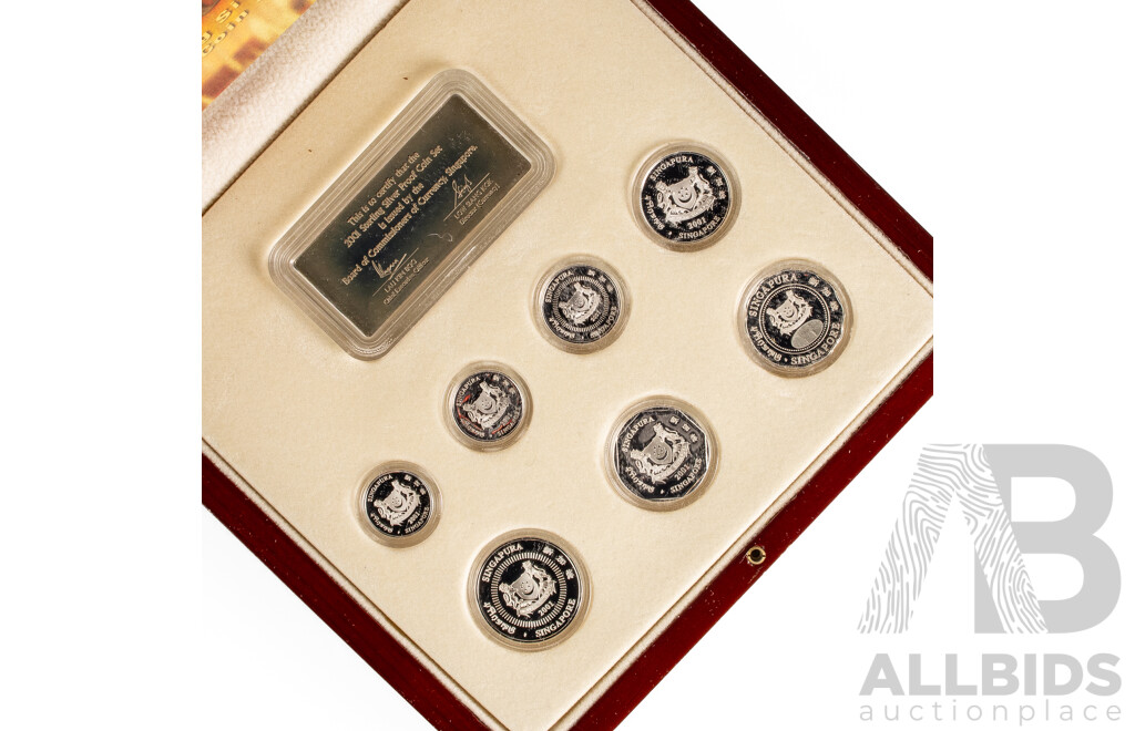 Singapore 2001 Silver Proof Coin Set, Little India .925