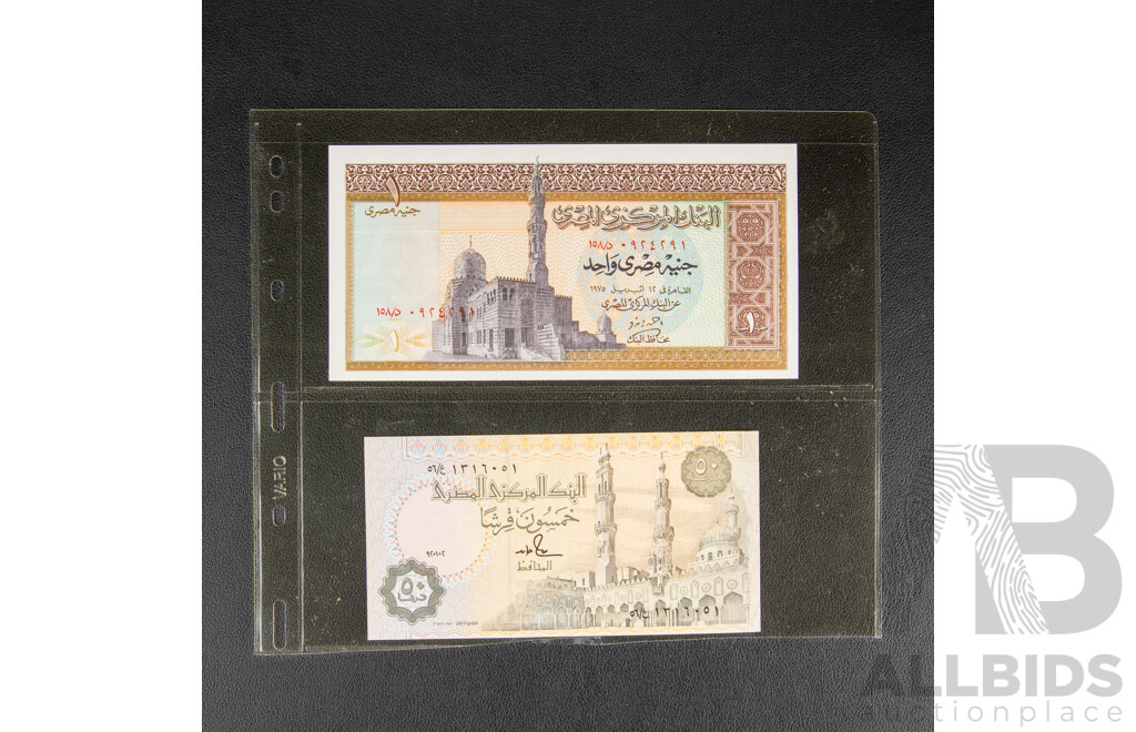 Collection of International Banknotes Including Singapore, Germany, Indonesia, Poland, Paraguay, Egypt, Hong Kong, Laos