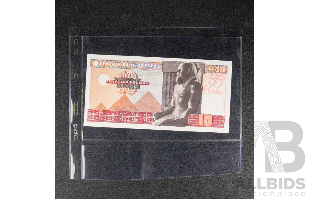 Collection of International Banknotes Including Singapore, Germany, Indonesia, Poland, Paraguay, Egypt, Hong Kong, Laos