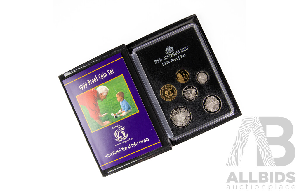 Australian RAM 1999 Six Proof Coin Set, International Year of the Older Persons