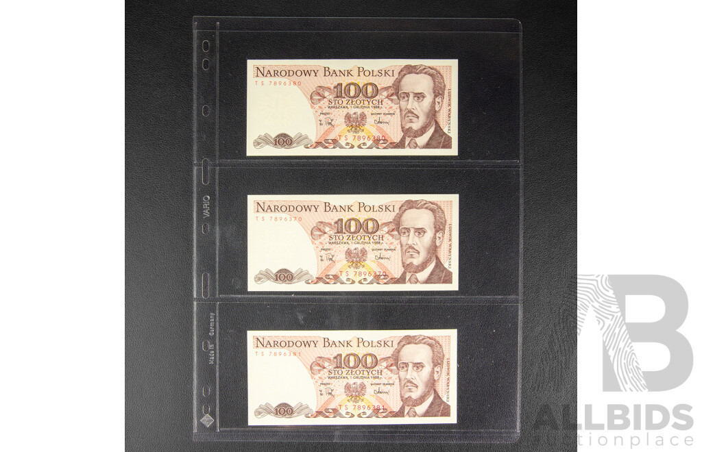 Collection of International Banknotes Including Ukraine, Lithuania, Cambodia, Bangladesh, Nicaragua, Lebanon, Sudan, Poland, Indonesia, Egypt