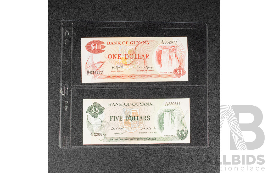 Collection of International Banknotes Including Tanzania, Zambia, Guyana, Sierra Leone, Suriname, Indonesia, Singapore