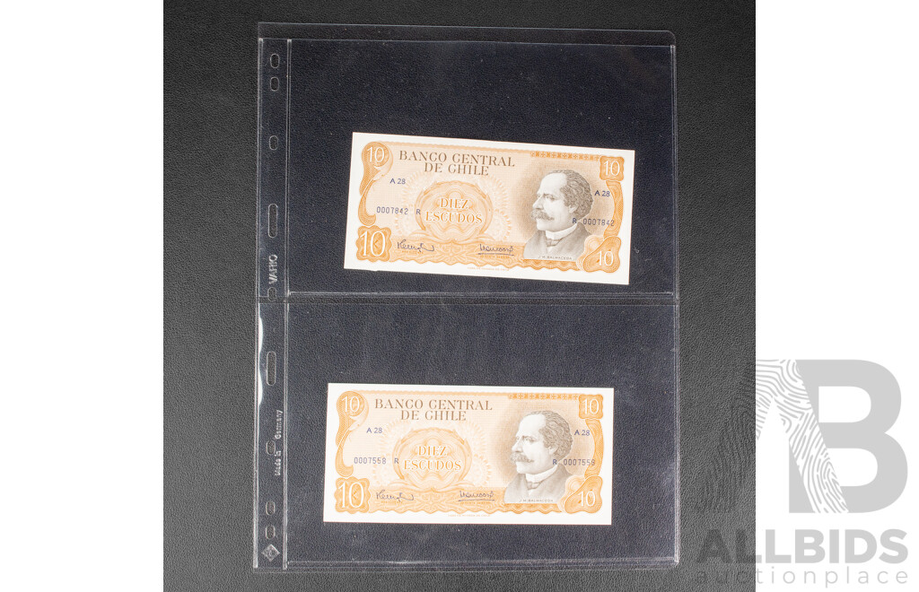 Collection of Vintage International Banknotes Including Spain, Venezuela, Bolivia, Uruguay, Ecuador, Chile