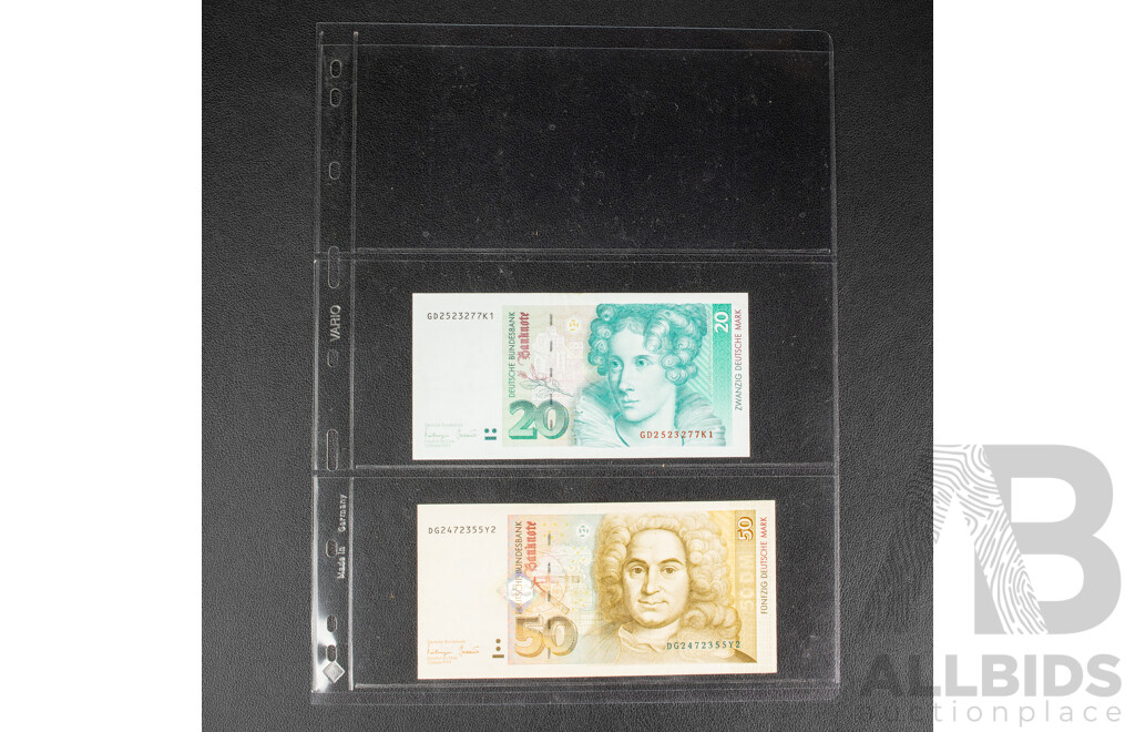 Collection of Vintage Banknotes Including Germany, Italy, Sweden, Netherlands, Austria, France