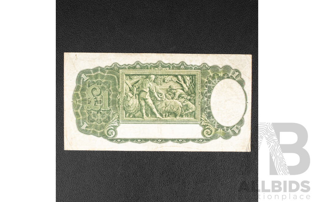 Australian 1942 One Pound Note, R30a Armitage/McFarlane, P90 547908