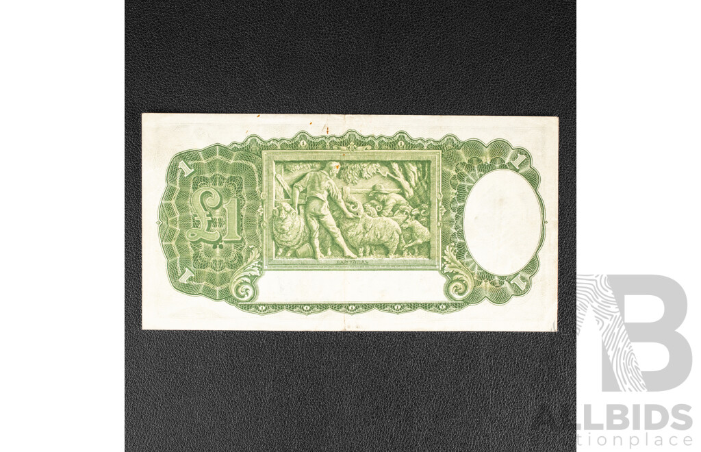 Australian 1942 One Pound Note, R30b Armitage/McFarlane, K4 710399