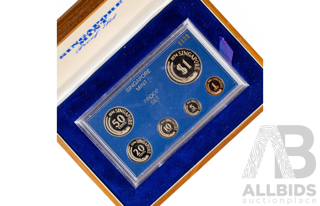Singapore 1974 Six Proof Coin Set
