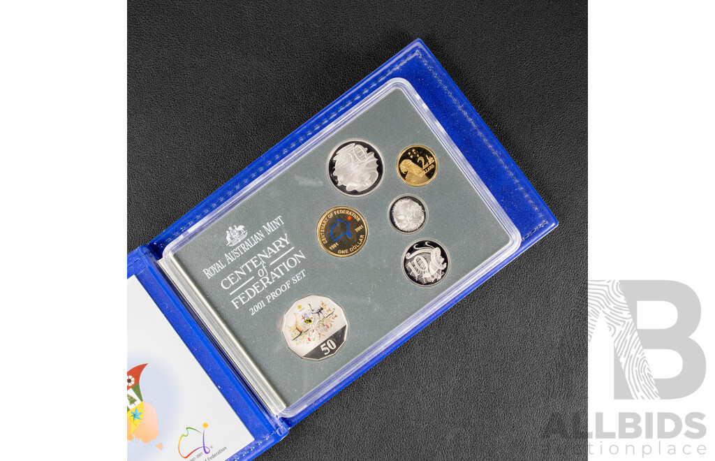 Australian RAM 2001 Six Proof Coin Set, Centenary of Federation