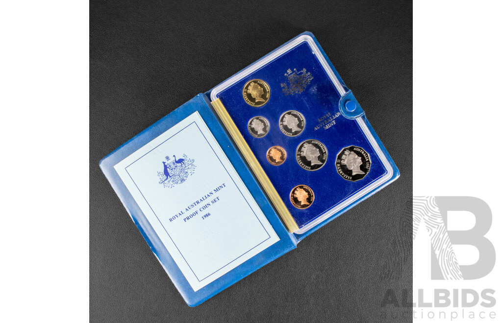 Australian RAM 1986 Seven Proof Coin Set