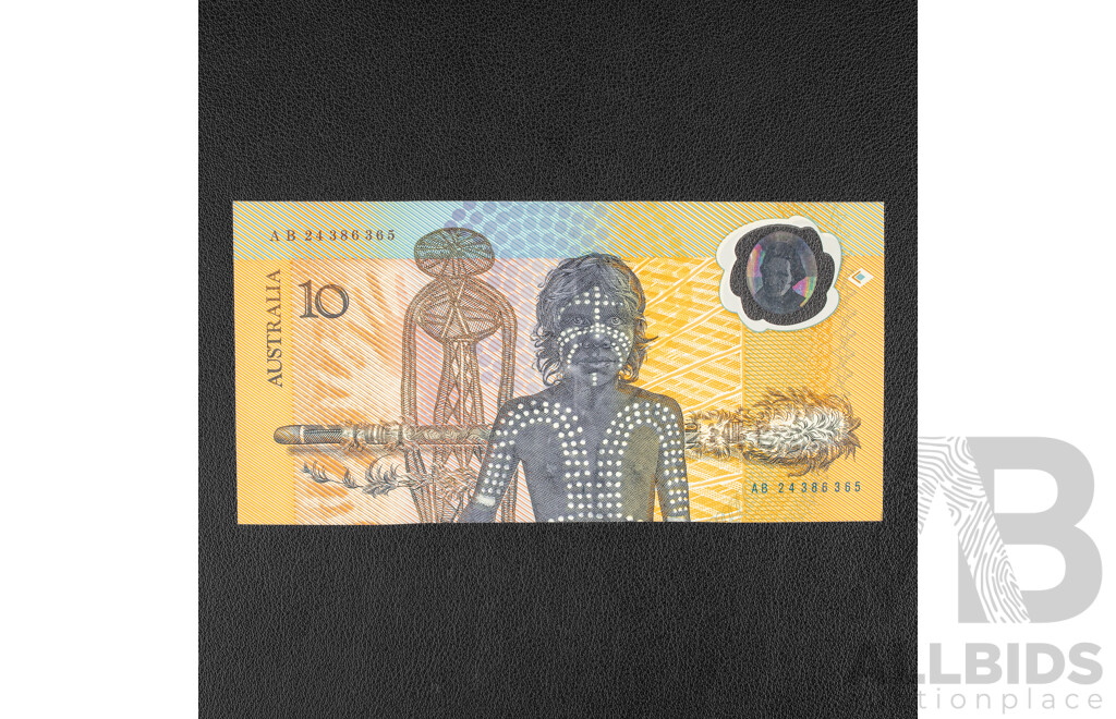 Australian 1988 UNC Ten Dollar Note, Bicentennial Fraser/Evans R310b, AB 24386365