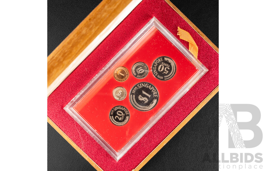 Singapore 1975 Six Proof Coin Set