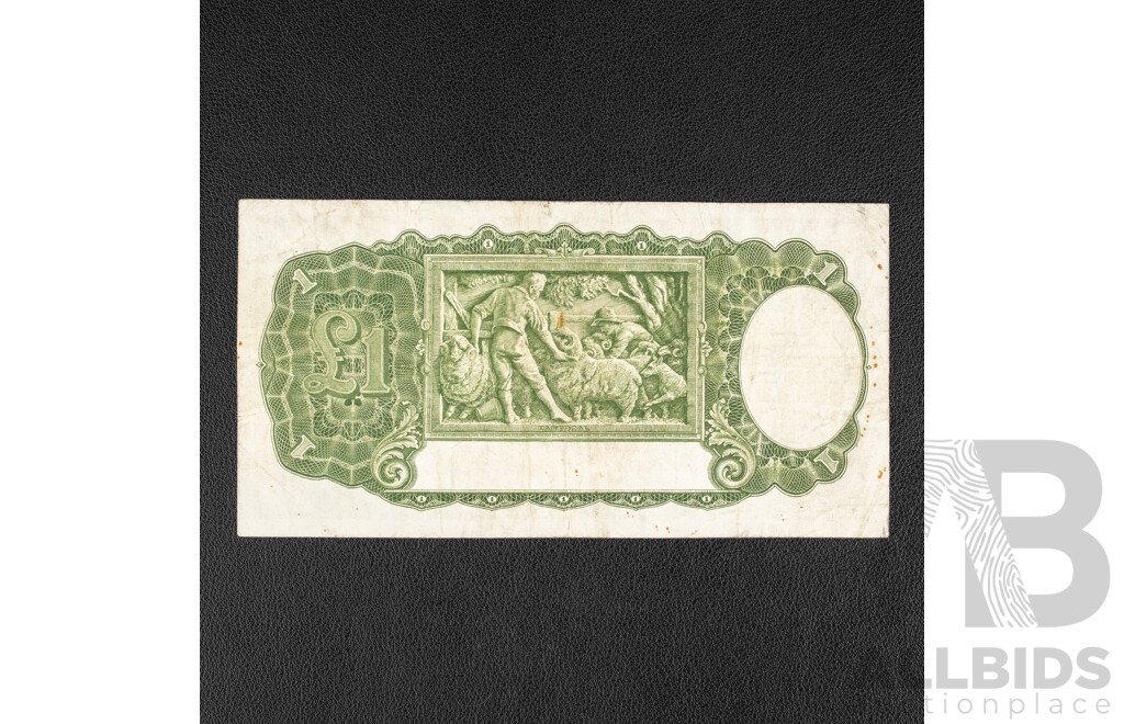 Australian 1949 One Pound Note, R31 Coombs/Watt I98 618426
