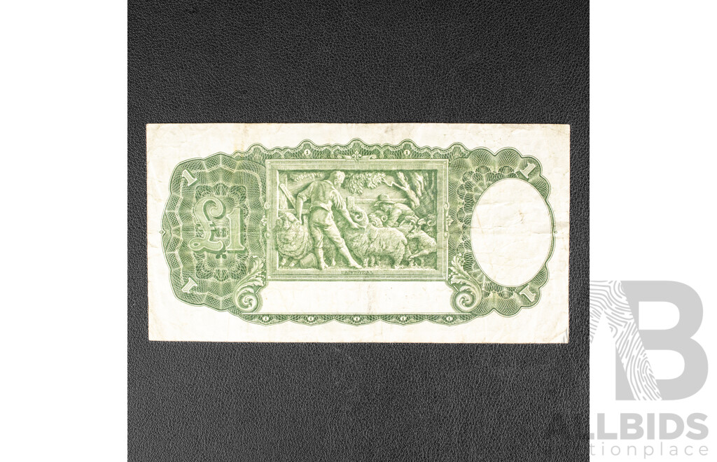 Australian 1952 One Pound Note, R32 Coombs/Wilson X18 823131