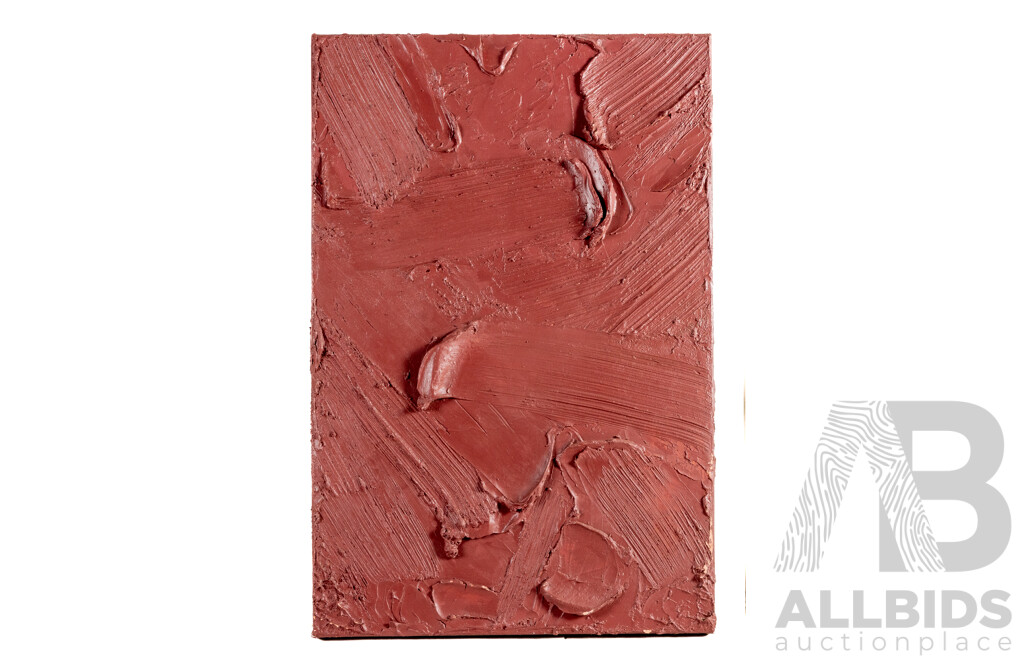 Huda Salman, (20th Century), the Red Sand Dunes, Original Acrylic & Plaster on Double Thick Canvas, 76 X 51 Cm
