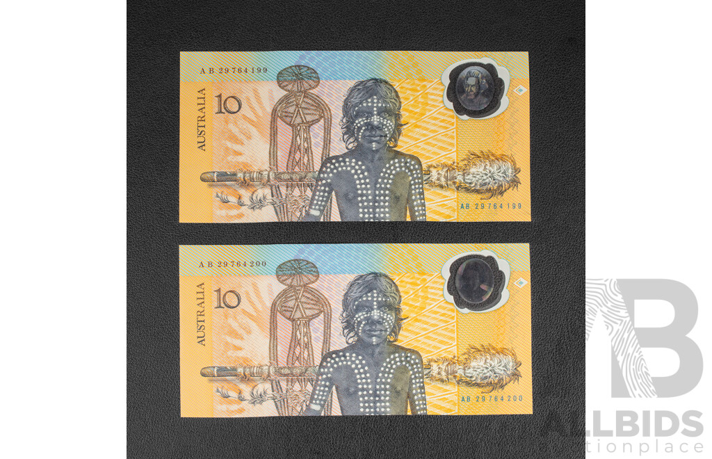 Two Australian UNC 1988 R310b Fraser/Johnston R310b Consecutive