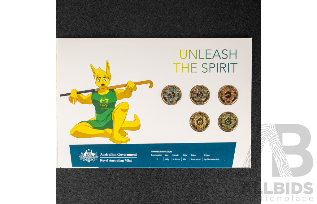 Australian RAM 2022 Commonwealth Games Seven Coin Set, 2020 Unleash the Spirit Five Coin Set, 2016 Two Coin, Paralympic Team