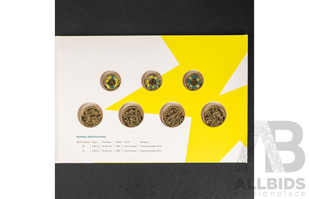 Australian RAM 2022 Commonwealth Games Seven Coin Set, 2020 Unleash the Spirit Five Coin Set, 2016 Two Coin, Paralympic Team