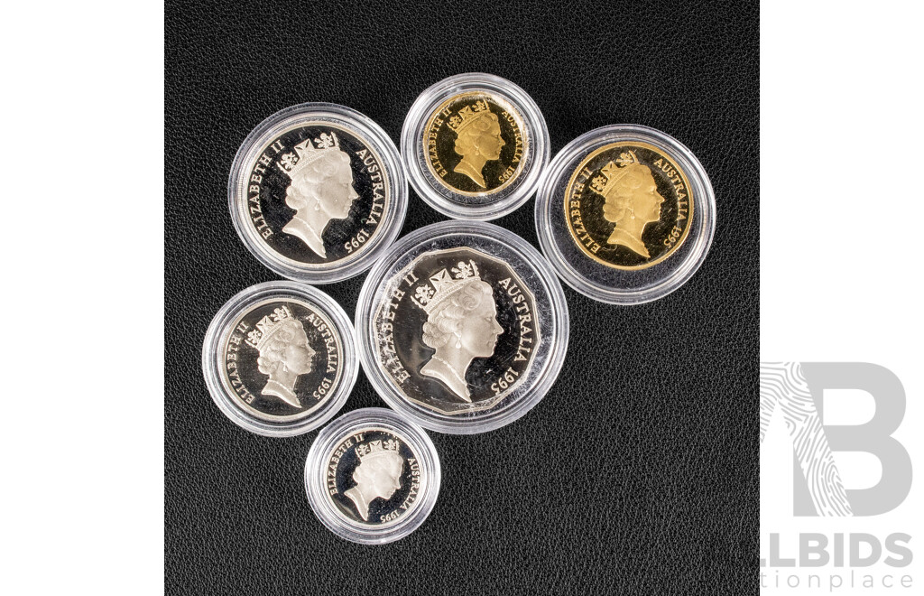 Australian 1995 Six Proof Coin Year Set