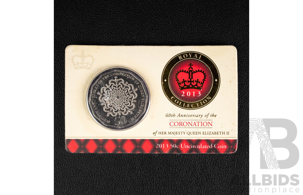 Australian 2013 Fifty Cent, Royal Collection, 60th Anniversary Coronation.