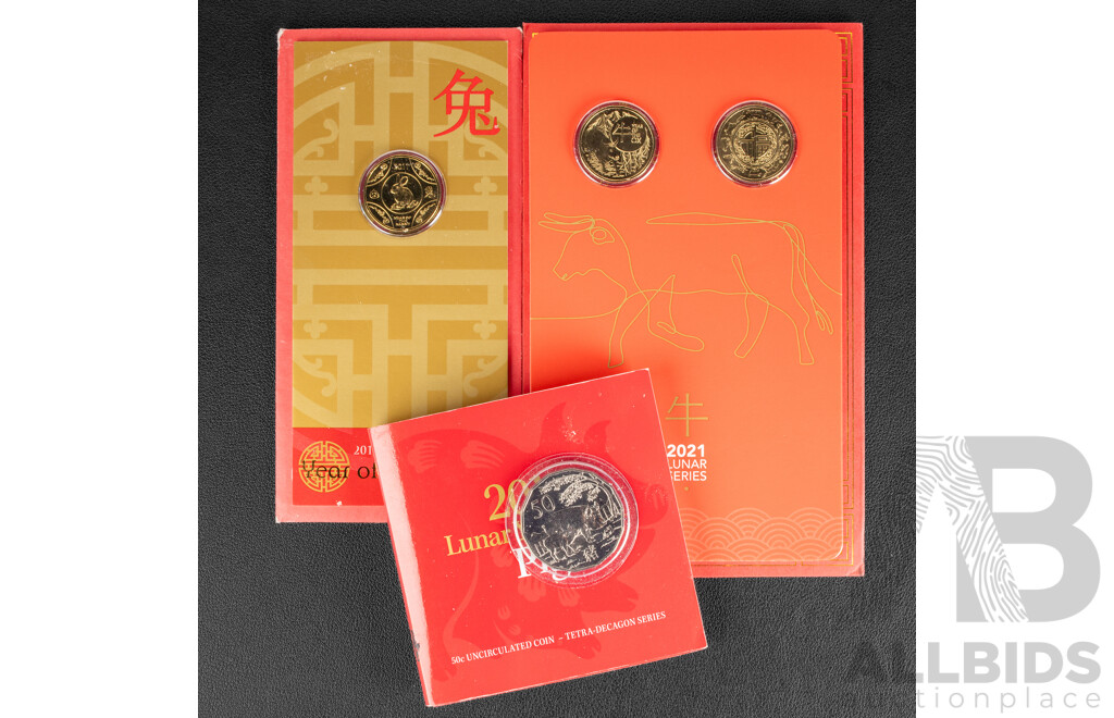 Australian 2019 One Dollar and Fifty Cent Coins, Lunar Year of the Pig
