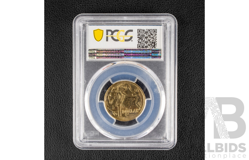 Australian RAM 2014 One Dollar Coin, Graded PCGS MS65, Choice UNC 40