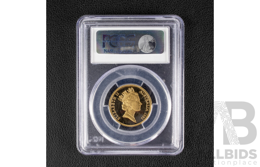 Australian RAM 1993 One Dollar Coin, Landcare, Graded PCGS Proof PR69DCAM. 50