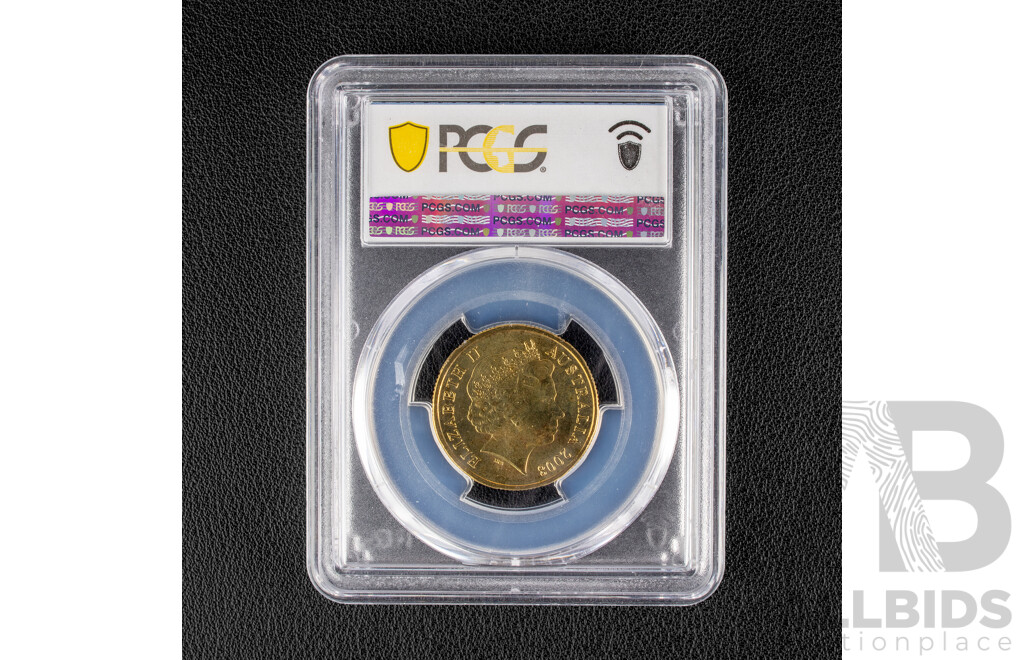 Australian RAM 2008 One Dollar Coin, Year of the Planet, Graded PCGS MS67 GEM. 40