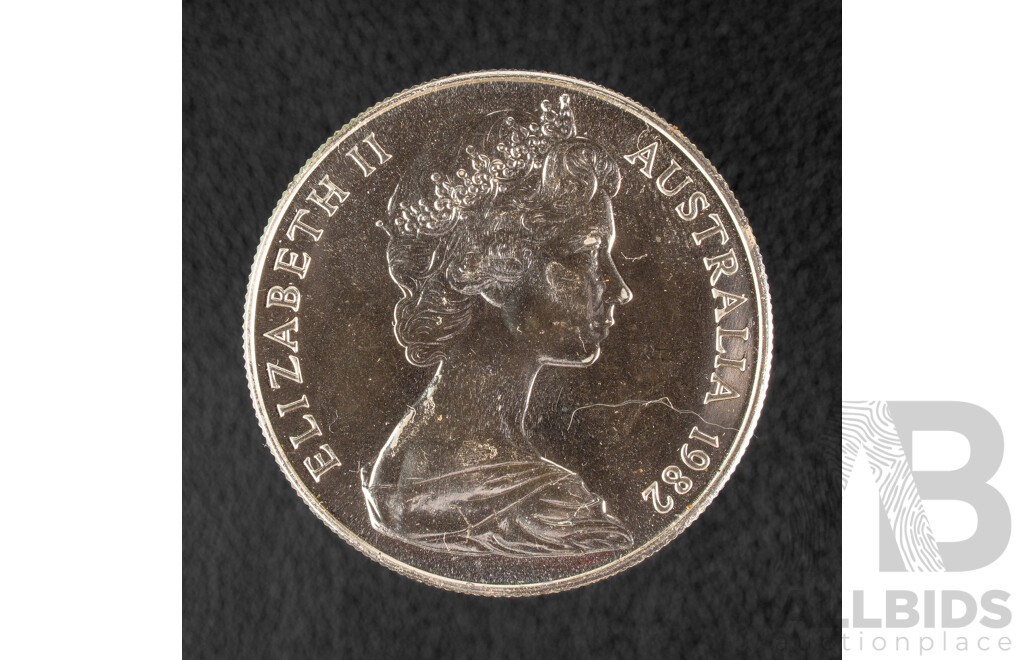 Australian RAM 1982 Silver Ten Dollar Coin, Commonwealth Games .925