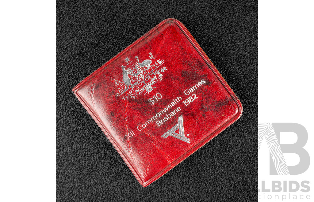 Australian RAM 1982 Silver Ten Dollar Coin, Commonwealth Games .925