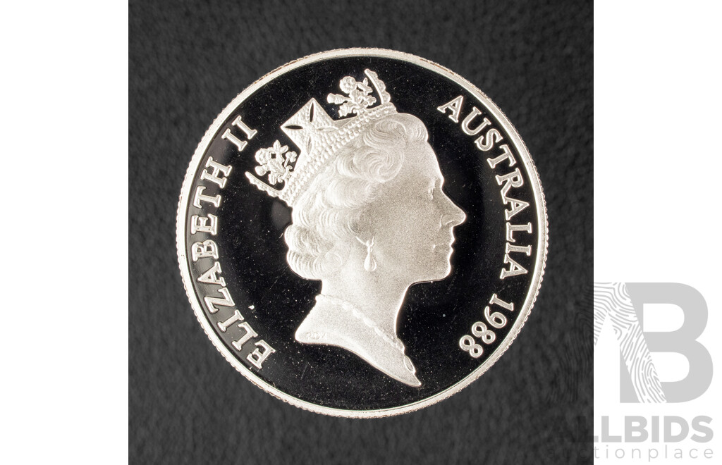 Australian 1988 Silver Ten Dollar Proof Coin, Bicentennial .925