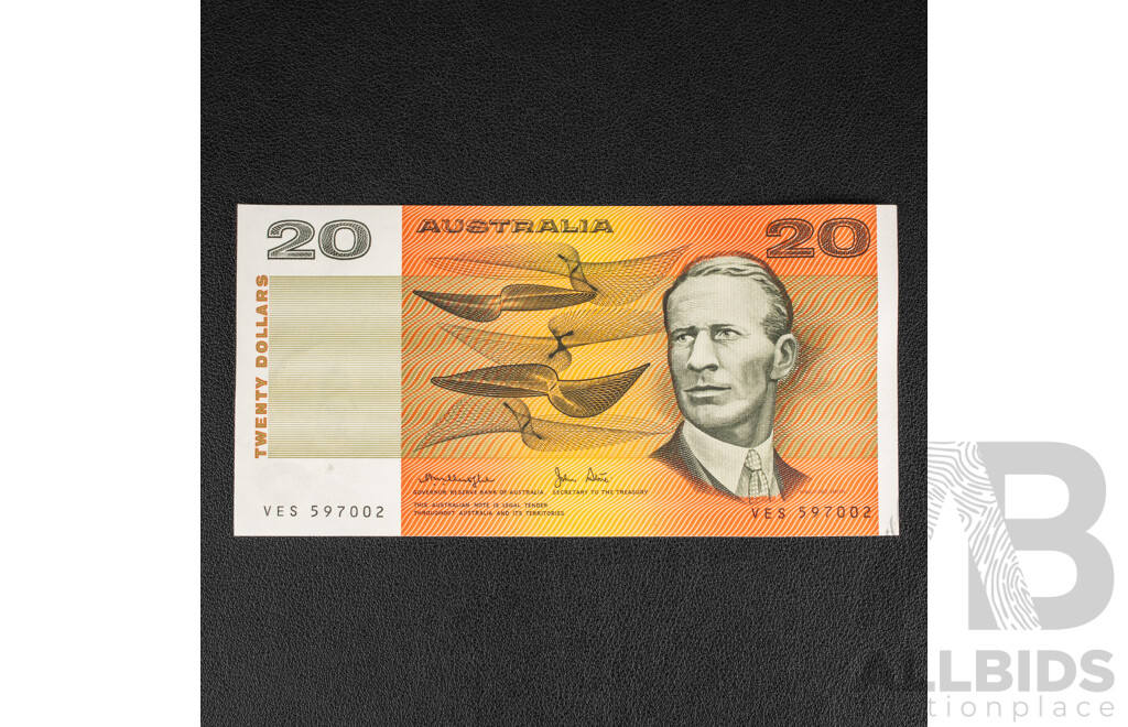 Australian 1979 UNC Twenty Dollar, Knight/Stone R407b