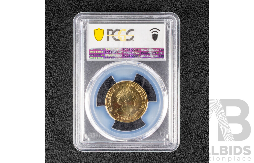 Australian RAM 2021 One Dollar coin, Donation Dollar, Graded PCGS MS64 Choice UNC. 30
