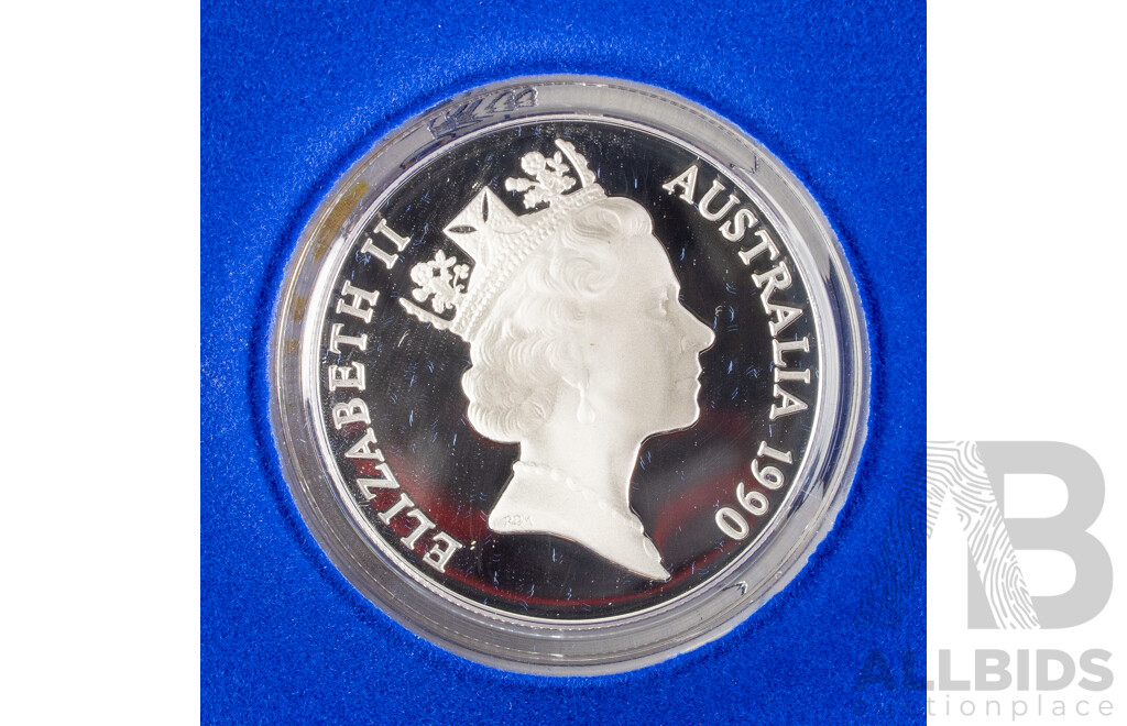 Australian RAM 1990 Silver Ten Dollar Coin, Birds of Australia, Cockatoo .925