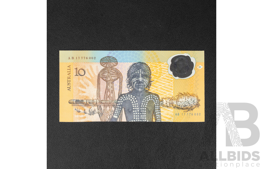 Australian 1988 UNC Ten Dollar Note, Bicentennial Fraser/Evans R310b