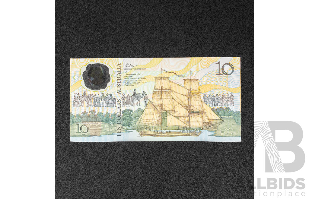 Australian 1988 UNC Ten Dollar Note, Bicentennial Fraser/Evans R310b