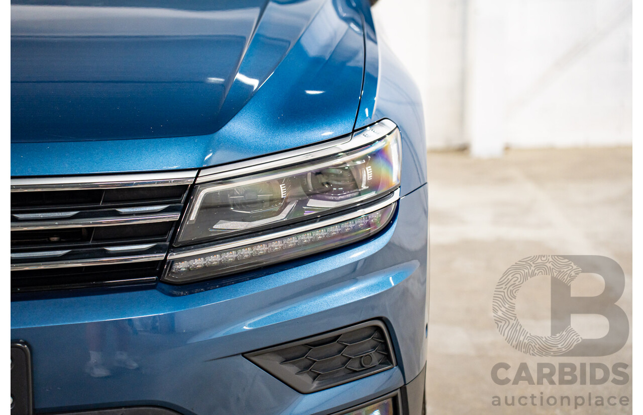 11/2018 Volkswagen Tiguan Allspace 110 TDI Comfortline (AWD) 5NA MY18 4D Wagon Blue Silk Metallic Turbo Diesel 2.0L